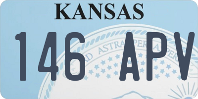 KS license plate 146APV
