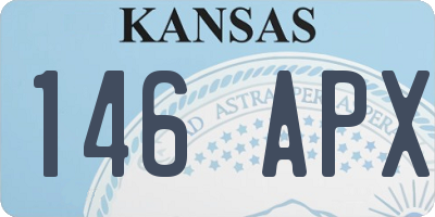 KS license plate 146APX