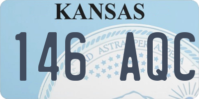 KS license plate 146AQC