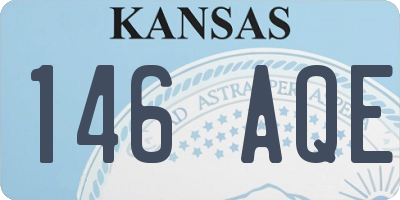 KS license plate 146AQE