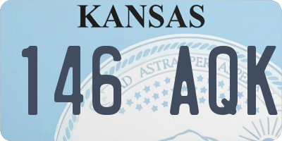 KS license plate 146AQK