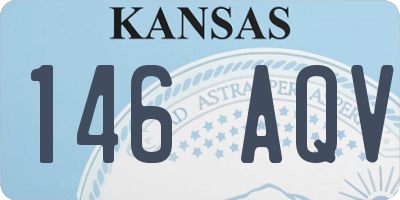 KS license plate 146AQV