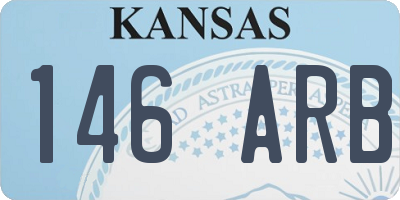 KS license plate 146ARB