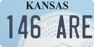 KS license plate 146ARE