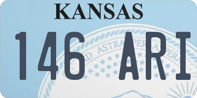 KS license plate 146ARI