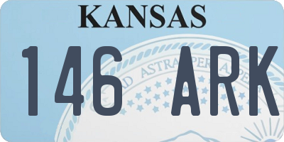 KS license plate 146ARK