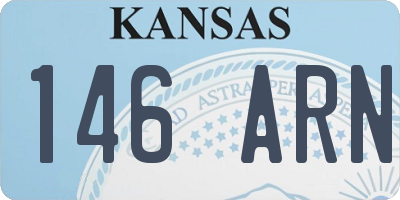 KS license plate 146ARN