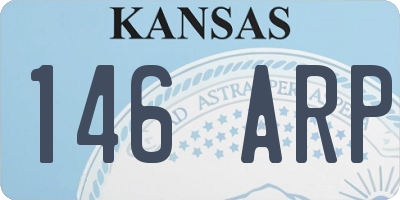 KS license plate 146ARP