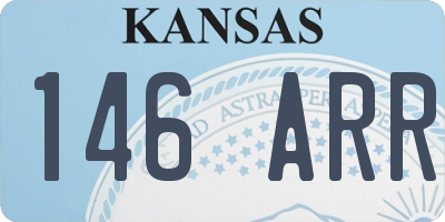 KS license plate 146ARR