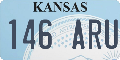 KS license plate 146ARU