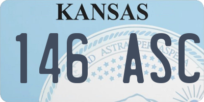 KS license plate 146ASC