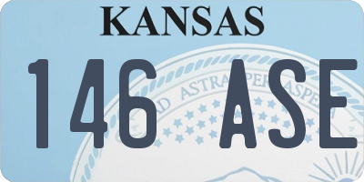 KS license plate 146ASE