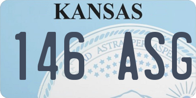 KS license plate 146ASG