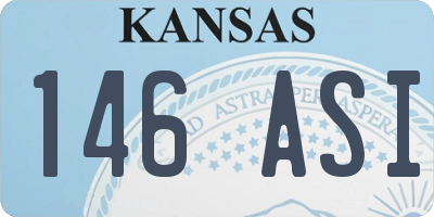 KS license plate 146ASI