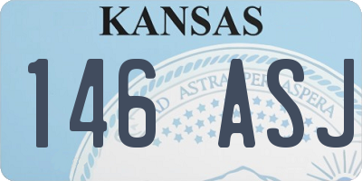 KS license plate 146ASJ