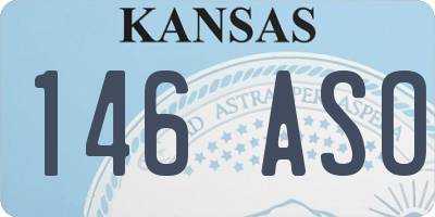 KS license plate 146ASO