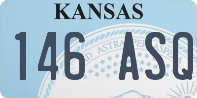 KS license plate 146ASQ