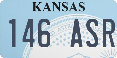 KS license plate 146ASR
