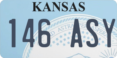 KS license plate 146ASY