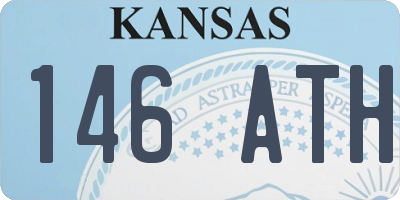 KS license plate 146ATH