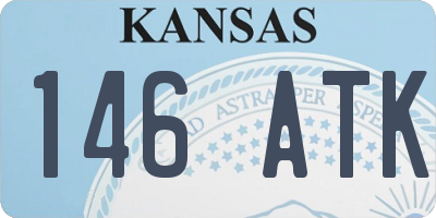 KS license plate 146ATK