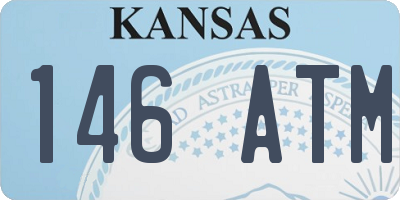 KS license plate 146ATM