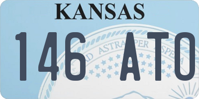 KS license plate 146ATO