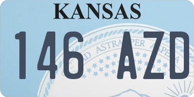 KS license plate 146AZD
