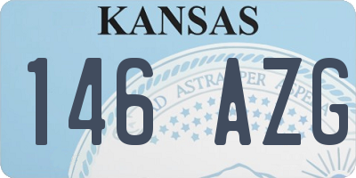 KS license plate 146AZG