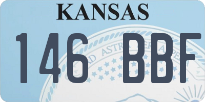KS license plate 146BBF