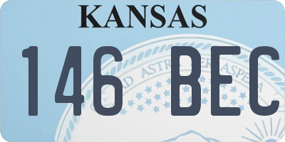 KS license plate 146BEC
