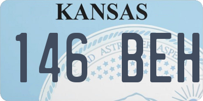 KS license plate 146BEH
