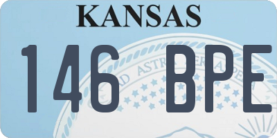 KS license plate 146BPE