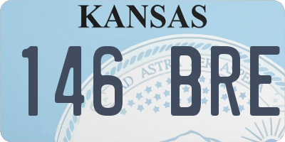 KS license plate 146BRE