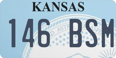 KS license plate 146BSM