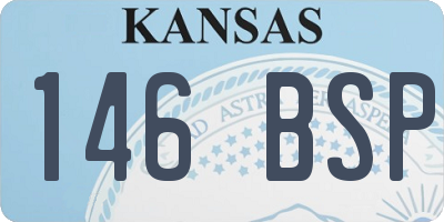 KS license plate 146BSP