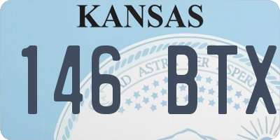 KS license plate 146BTX