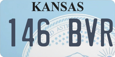 KS license plate 146BVR