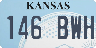 KS license plate 146BWH