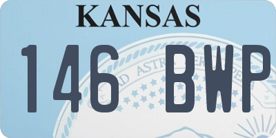 KS license plate 146BWP