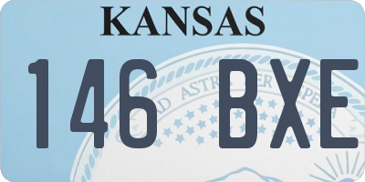 KS license plate 146BXE