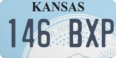 KS license plate 146BXP
