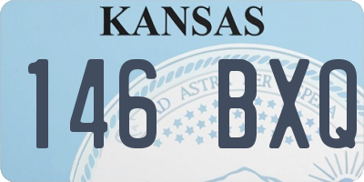 KS license plate 146BXQ