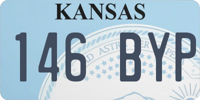 KS license plate 146BYP