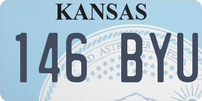 KS license plate 146BYU