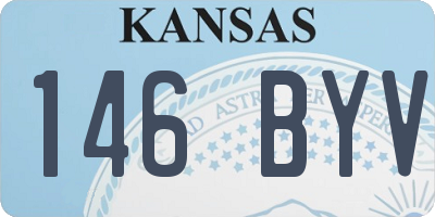 KS license plate 146BYV
