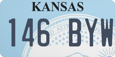 KS license plate 146BYW