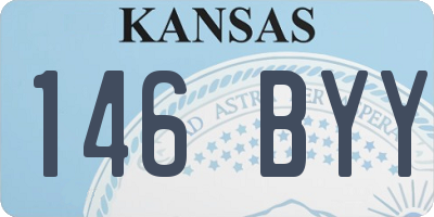 KS license plate 146BYY