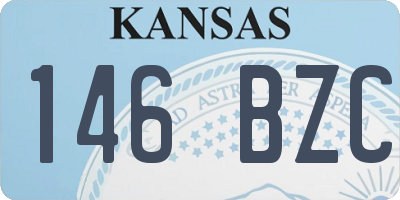 KS license plate 146BZC