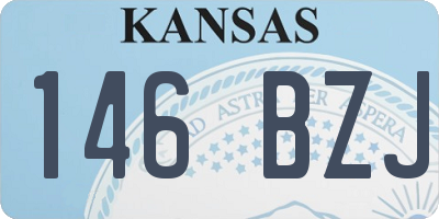 KS license plate 146BZJ